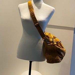 Matt & Natt mustard yellow duffle bag